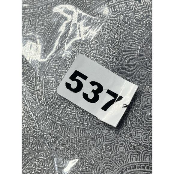 Paul Frederick Silver Paisley Print Silk Tie Mens Necktie 3 1/4" x 61" - Picture 8 of 8